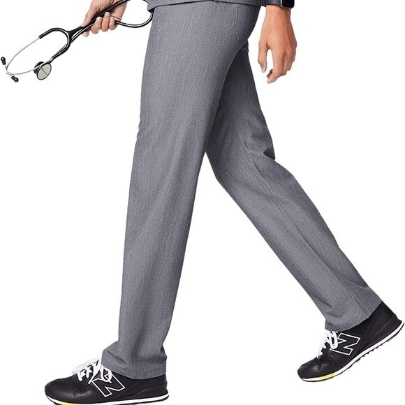 Figs Livingston Basic Scrub Pants Yoga Waistband Straight Leg Gray Size XXS 2XS - Picture 12 of 12